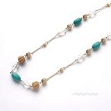 トルコ ビーズ ロングネックレス | monamona | 詳細画像1 