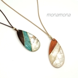 しずく型 ロングネックレス | monamona | 詳細画像1
