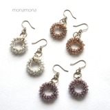 ビーズフープ下がりピアス | monamona | 詳細画像1 