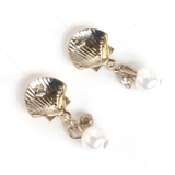 マリンモチーフピアス シェルスターフィッシュゴールドシルバーパール | monamona | 詳細画像4 