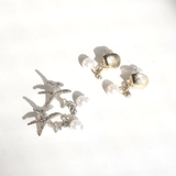 マリンモチーフピアス シェルスターフィッシュゴールドシルバーパール | monamona | 詳細画像7 