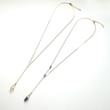 Y字ネックレス ゴールドチェーン トルコクリスタル | monamona | 詳細画像3 