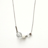 シルバー | スリットボールネックレス | monamona