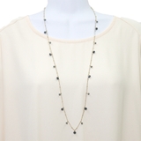 ガラスビーズキラキラ下がりネックレス | monamona | 詳細画像2 