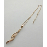 GOLD | ツイストラインストーンネックレス | monamona