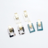 アセチ中抜きスクエアピアス大人アクセ | monamona | 詳細画像5 