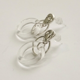 フープさがりピアス マット＆クリアカラー 樹脂ポスト | monamona | 詳細画像4 