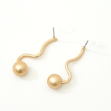 ピアス ドロップデザイン マットカラー シルバー ゴールド | monamona | 詳細画像8 