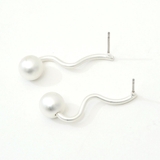 ピアス ドロップデザイン マットカラー シルバー ゴールド | monamona | 詳細画像5 