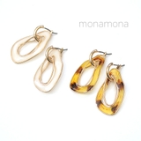 フープピアス ３Way デザインフープ さがり クロッシング | monamona | 詳細画像1 