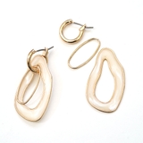 フープピアス ３Way デザインフープ さがり クロッシング | monamona | 詳細画像5 