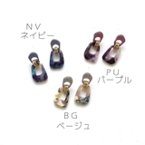 アクリルマーブル下がりピアス | monamona | 詳細画像2 