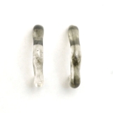 クリアブラック | ピアス ハーフフープ クリア | monamona