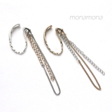 イヤカフ スパイラルチェーン 片耳 | monamona | 詳細画像1 