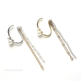 イヤカフ パールチェーン 片耳 | monamona | 詳細画像1 