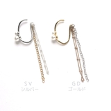 イヤカフ パールチェーン 片耳 | monamona | 詳細画像2 