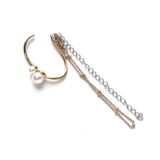 ゴールド | イヤカフ パールチェーン 片耳 | monamona