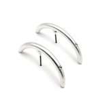 月形イヤカフ風ピアス マットシルバーゴールド | monamona | 詳細画像3 