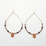 ドロップ型パール＆ビーズ涙下がりピアス | monamona | 詳細画像3 