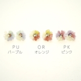 3色フラワーピアス | monamona | 詳細画像2 