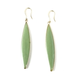 リーフモチーフロングピアスフック掛けシンプル揺れる | monamona | 詳細画像6 