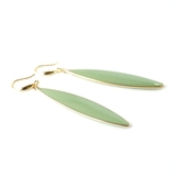 リーフモチーフロングピアスフック掛けシンプル揺れる | monamona | 詳細画像8 