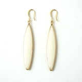 リーフモチーフロングピアスフック掛けシンプル揺れる | monamona | 詳細画像3 