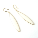 リーフモチーフロングピアスフック掛けシンプル揺れる | monamona | 詳細画像4 