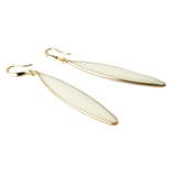 リーフモチーフロングピアスフック掛けシンプル揺れる | monamona | 詳細画像5 