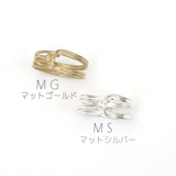 センターノットマットリング シルバー ゴールド | monamona | 詳細画像2 
