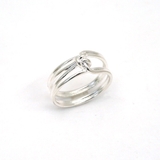 センターノットマットリング シルバー ゴールド | monamona | 詳細画像4 