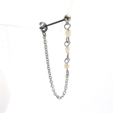 淡水パールチェーンピアス3粒タイプ | monamona | 詳細画像10 