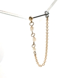 淡水パールチェーンピアス3粒タイプ | monamona | 詳細画像5 