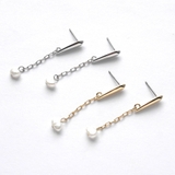 ピアス淡水パール下がりデザイン | monamona | 詳細画像2 