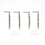スリムさがりチェーンピアス | monamona | 詳細画像2 