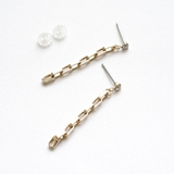 スリムさがりチェーンピアス | monamona | 詳細画像6 