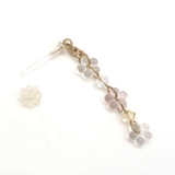 フラワービーズさがりピアス カジュアルかわいい華奢 大人 | monamona | 詳細画像4 