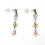 フラワービーズさがりピアス カジュアルかわいい華奢 大人 | monamona | 詳細画像5 