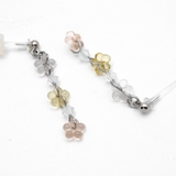 フラワービーズさがりピアス カジュアルかわいい華奢 大人 | monamona | 詳細画像6 