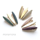オーバルミニクリップ3個セット | monamona | 詳細画像1 