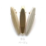 ベージュ | オーバルミニクリップ3個セット | monamona