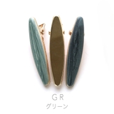 グリーン | オーバルミニクリップ3個セット | monamona