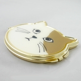  ネコモチーフコンパクトミラー 手鏡 両面 コスメ 化粧直し キャット | monamona | 詳細画像2 