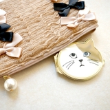  ネコモチーフコンパクトミラー 手鏡 両面 コスメ 化粧直し キャット | monamona | 詳細画像6 