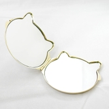  ネコモチーフコンパクトミラー 手鏡 両面 コスメ 化粧直し キャット | monamona | 詳細画像5 