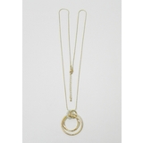 ゴールド | トリプルリングパールネックレス | monamona