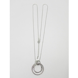 シルバー | トリプルリングパールネックレス | monamona