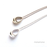 なみだ型トップロングチェーンネックレス | monamona | 詳細画像1 