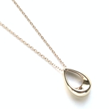 ゴールド系 | なみだ型トップロングチェーンネックレス | monamona