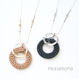 ラタンメタルサークルネックレス | monamona | 詳細画像1